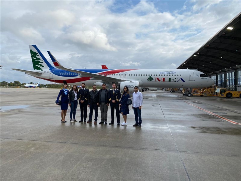 Middle East Airlines will receive its third Airbus 321neo aircraft