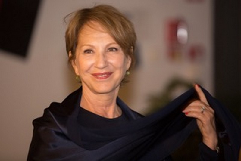 Nathalie Baye and Carmen Chahine Debbane in Brussels  for a theatre evening organized by CLES