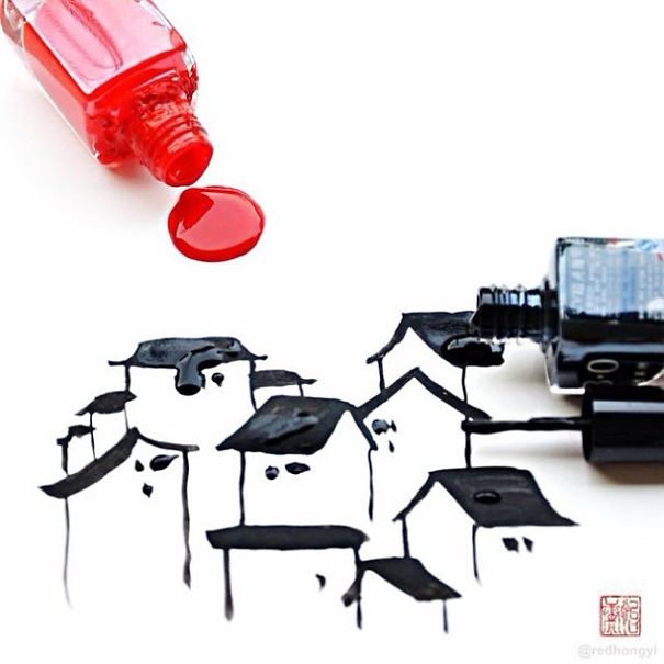 Incredible Paintings Made Out Of Makeup