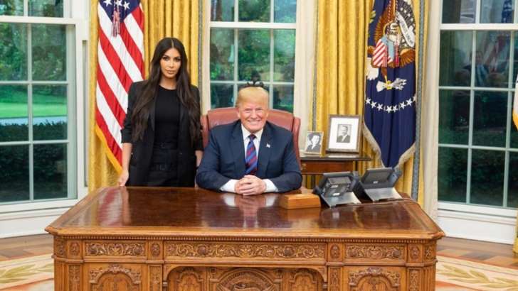 Kim Kardashian Meets President Donald Trump