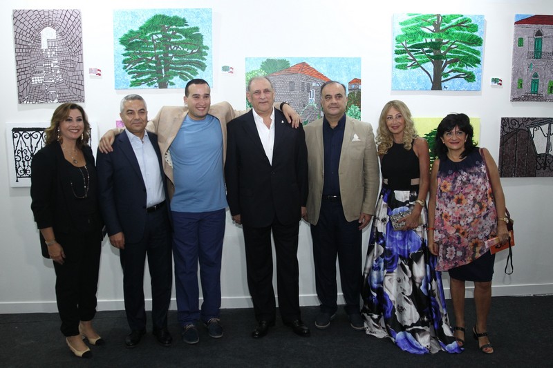  Alfa organizes the 8h exhibition of autistic artist Ali Tlais  “Maisons Traditionelles Libanaises” at the Beirut Art Fair