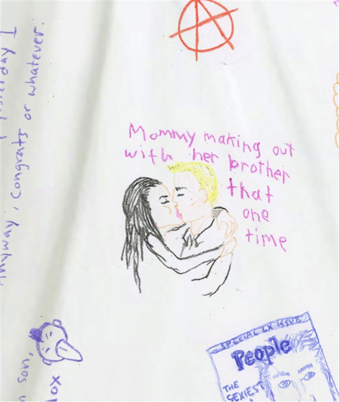 The Six Greatest Things Angelina And Brad s Kids Wrote On Her Wedding Dress