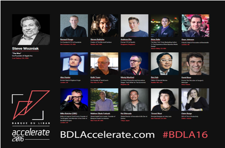 Banque du Liban organizes its third edition of BDL Accelerate 2016 on November 3, 4 and 5, 2016 