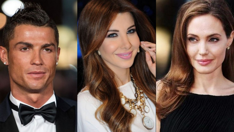 Nancy Ajram, Angelina Jolie & Cristiano Ronaldo Working Together