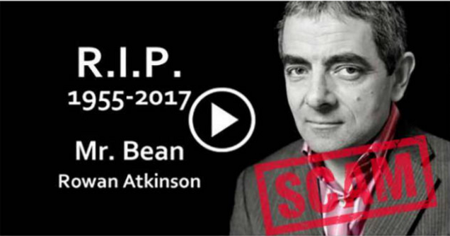 Mr. Bean Killed By Internet Once Again 