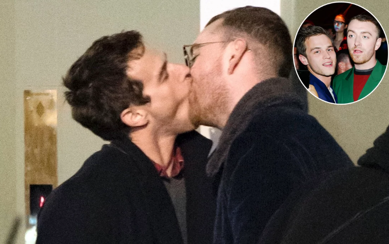 Sam Smith and Boyfriend Brandon Flynn Share a Passionate Kiss in London