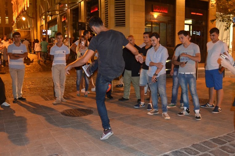 Virgin Megastore Lebanon Stunt at Uruguay Street