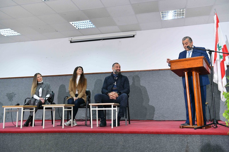 باميلا الكيك وفادي الخطيب يحفزان الطلاب في مسابقة AAA MADRASATI 