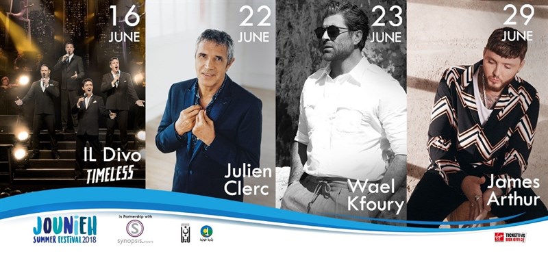 Jounieh Summer Festival 2018 Lineup