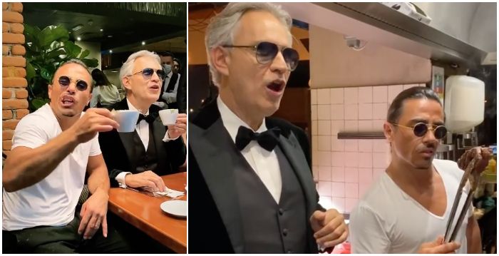 In Video: Andrea Bocelli Singing Live at Salt Bae Kitchen In Dubai