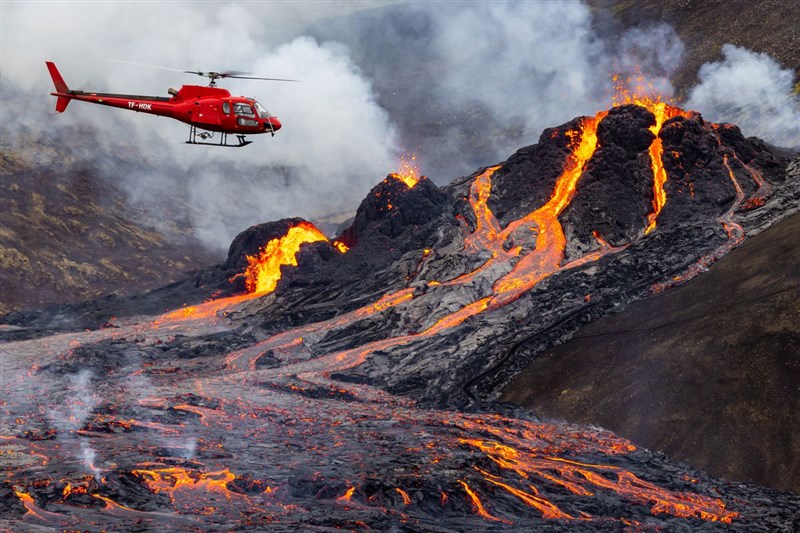 In Video: Incredible Drone Footage Shows Volcano Erupting In Iceland