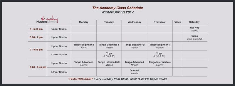 The new schedule of Mazen Kiwan The Academy