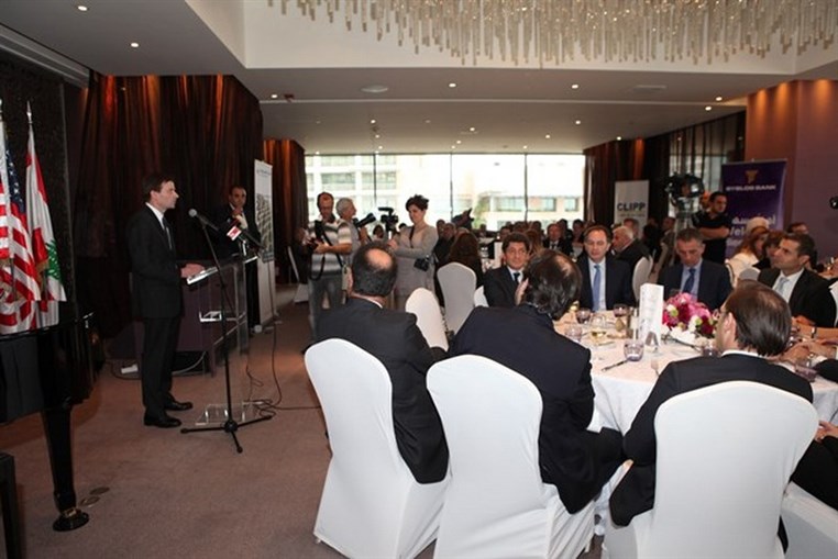The American Lebanese Chamber of Commerce hosts lunch  in the presence of ministers Sabounjian and Abboud David Hale