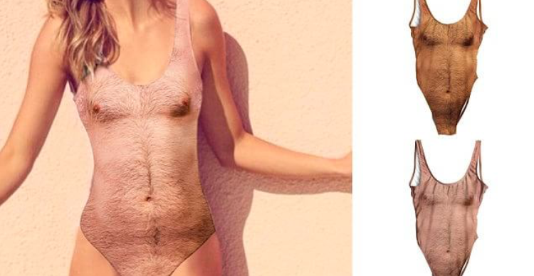 Hairy Chest Swimsuit for women go Viral