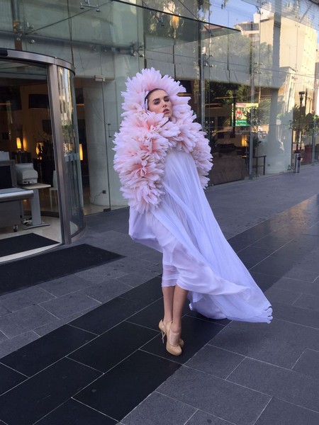 Strange Model in the Streets of Beirut