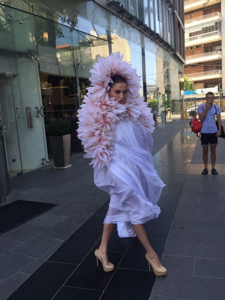 Strange Model in the Streets of Beirut