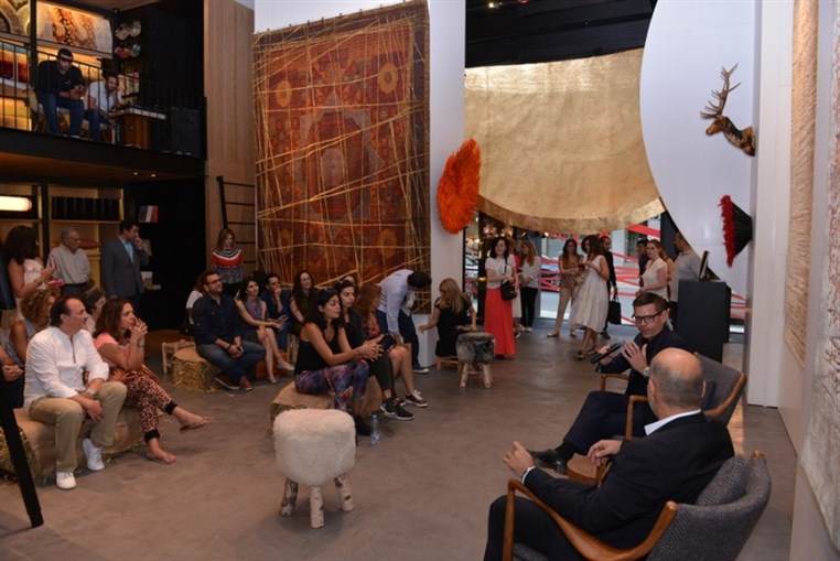 Carpets, design, and art embrace at Iwan Maktabi
