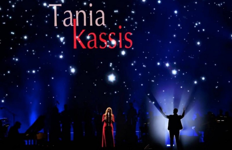 French Lebanese singer Tania Kassis performed with her orchestra at Expo 2020 Dubai