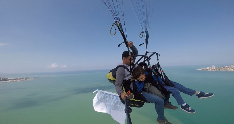 On the World Autism Awareness Day Jad Paragliding over Jounieh and Proves that abilities are stronger than disabilities