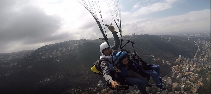 On the World Autism Awareness Day Jad Paragliding over Jounieh and Proves that abilities are stronger than disabilities