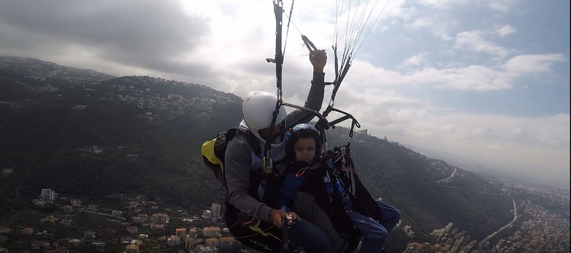 On the World Autism Awareness Day Jad Paragliding over Jounieh and Proves that abilities are stronger than disabilities