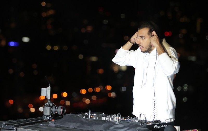 ANTHONY ABOU ANTOUN CONNECTS THE WORLD WITH LEBANON THROUGH MUSIC ON ONE OF THE HIGHEST TOWERS IN BEIRUT