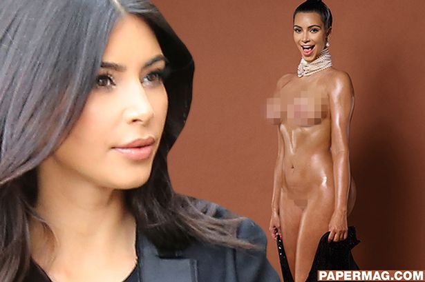 Here is Another Photo Of Kim Kardashian In Paper Mag, This Time With Full Frontal