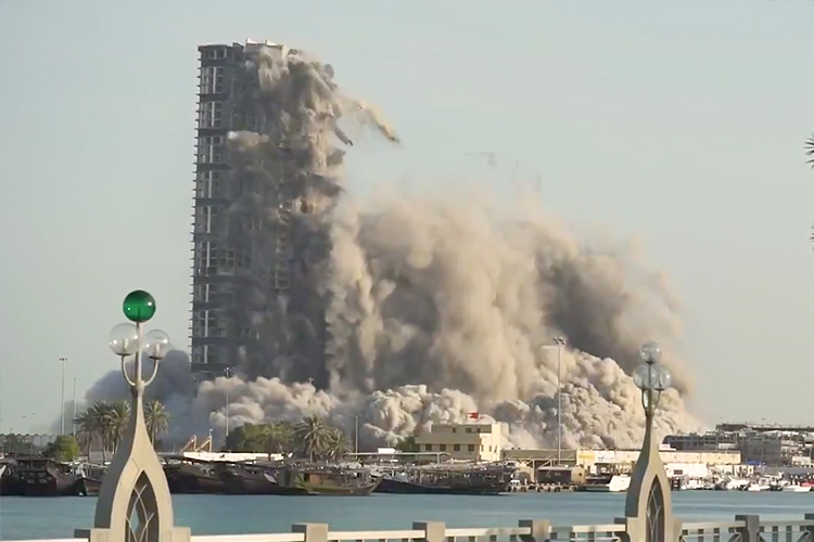 In Video: 144 floors of Abu Dhabi were demolished In 10 seconds