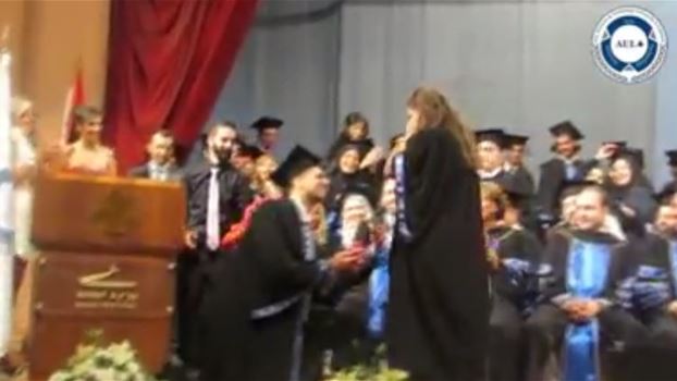 Surprise Marriage Proposal at AUL graduation