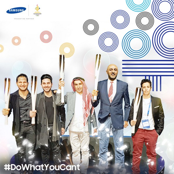  Pierre Rabbat and Silvio Chiha Join the Pyeongchang 2018 Olympic Torch Relay as Part of Samsung Electronics Campaign 