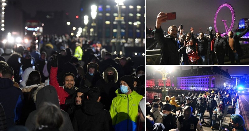 In Video: Police Break Up Illegal New Year's Eve Parties In London