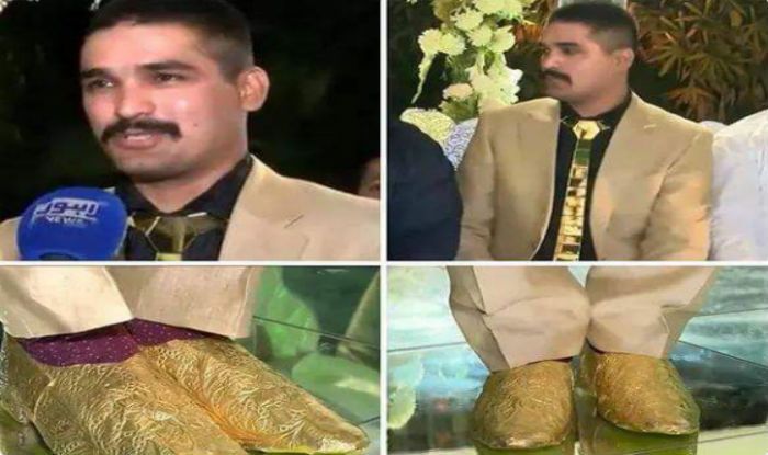 Pakistani groom's gold outfit worth Dh 79000 goes viral