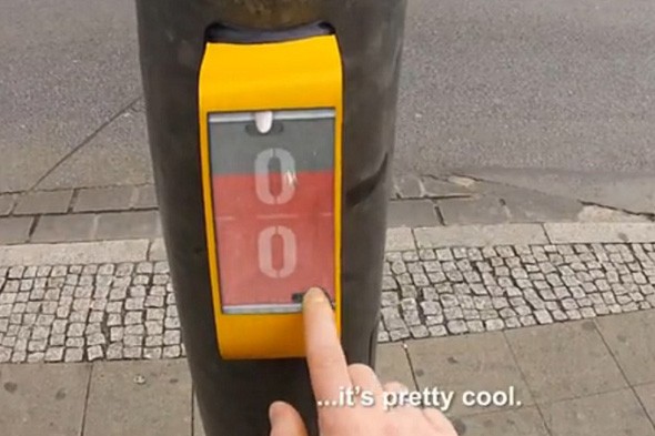 Waiting for the traffic light in Germany