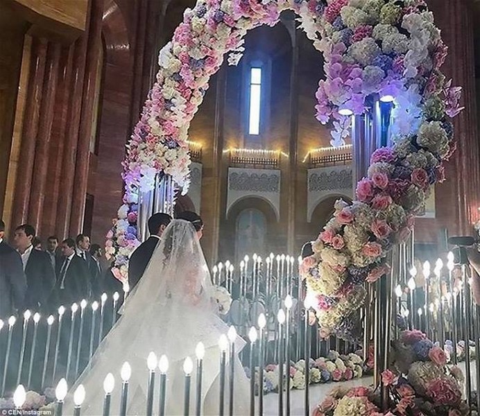 Son of Armenian billionaire marries fiancee in a truly jaw-dropping wedding