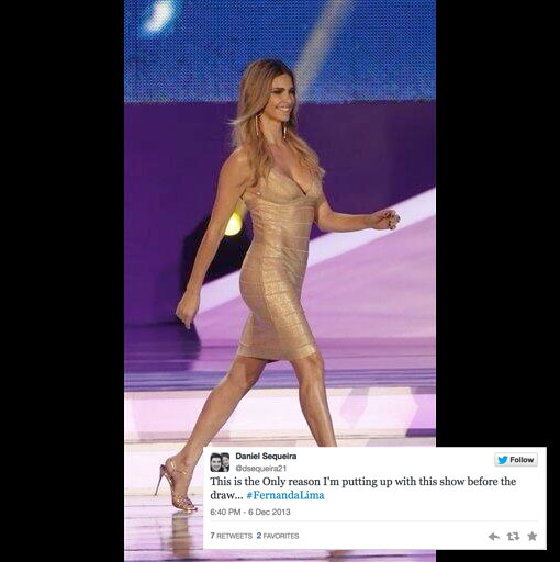 Fernanda Lima - Star of the WorldCup Draw