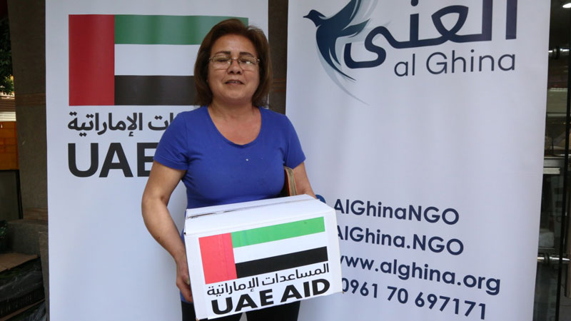 KSRelief in collaboration with AlGhina, distributes Aids to Lebanese