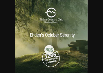 Enjoy a relaxing and luxurious getaway this October at Ehden Country Club