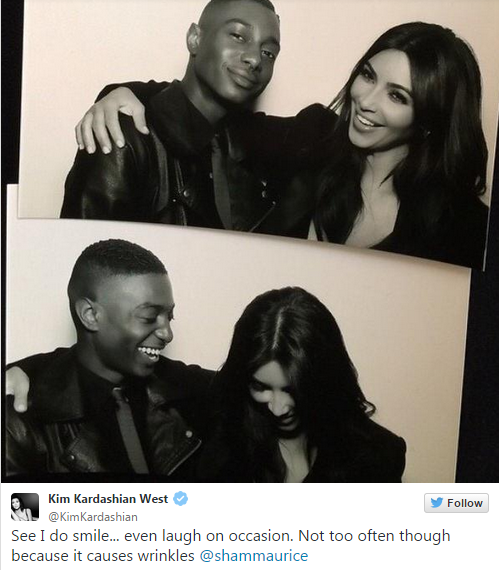 Kim Kardashian Explains Why She Rarely Smiles