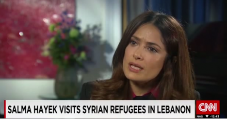 CNN Salma Hayek Talks About her visit to Lebanon