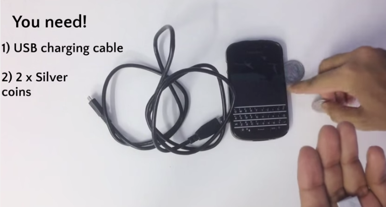 Charge your phone with body electricity!