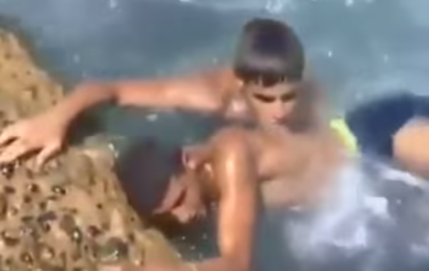 Shocking video at Beirut's seashore