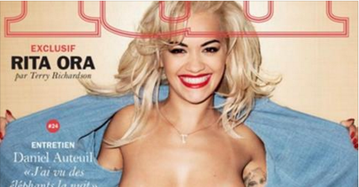 Rita Ora Goes Topless For Lui Magazine