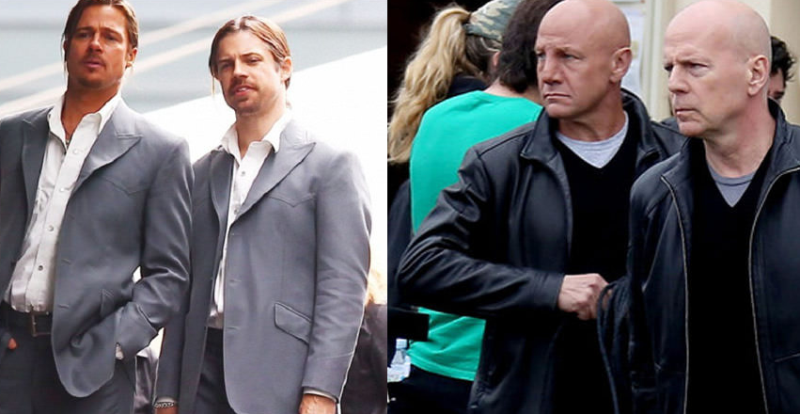 Actors and their stunt doubles