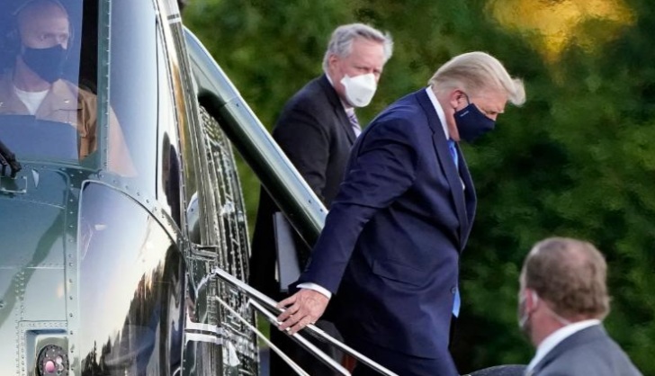Trump taken to Walter Reed medical center and will be hospitalized