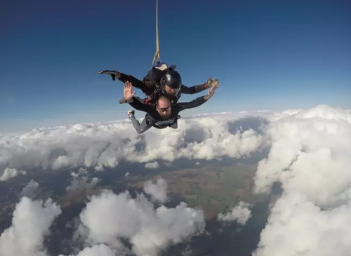 Man Faces Fear Of Heights By Skydiving To Raise Money For His Terminally Ill Stepson