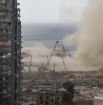 In Video: Tornado spotted above Port of Beirut 