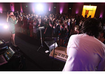 Pop Star Mia Haddad and producer Walid al Massih hosted The Arab American National Museum Gala Dinner