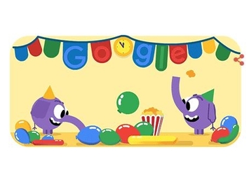 For New Year's Eve 2018, Google's Doodle Is A Pair Of Cute Elephants