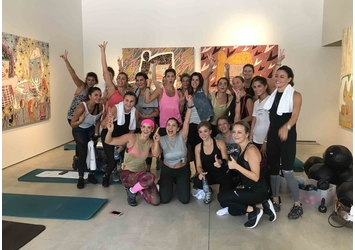 Artual Gallery and Exhale held a 'Ride your HEART out' weekend Unique event combined art and fitness at Downtown space