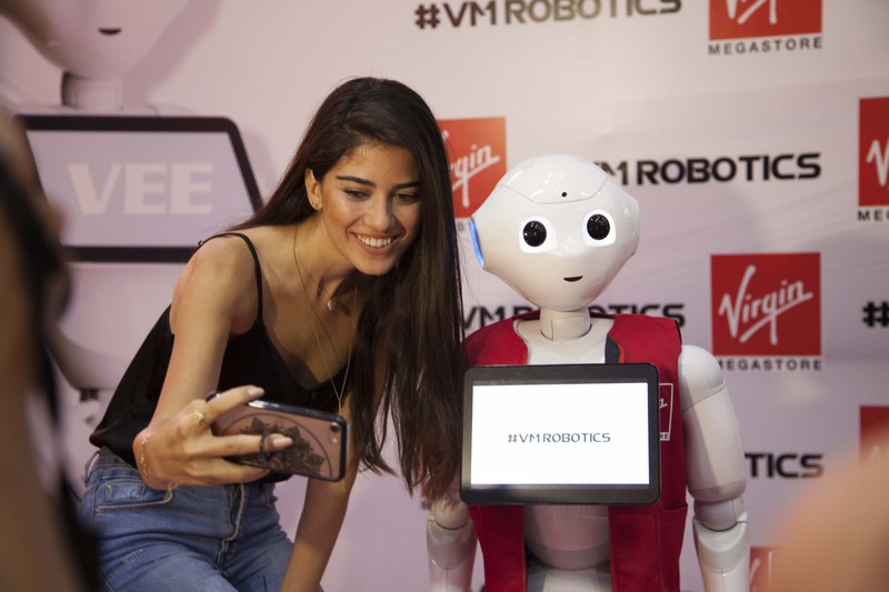 Social Interactive Robotics Land in Virgin Megastore Lebanon